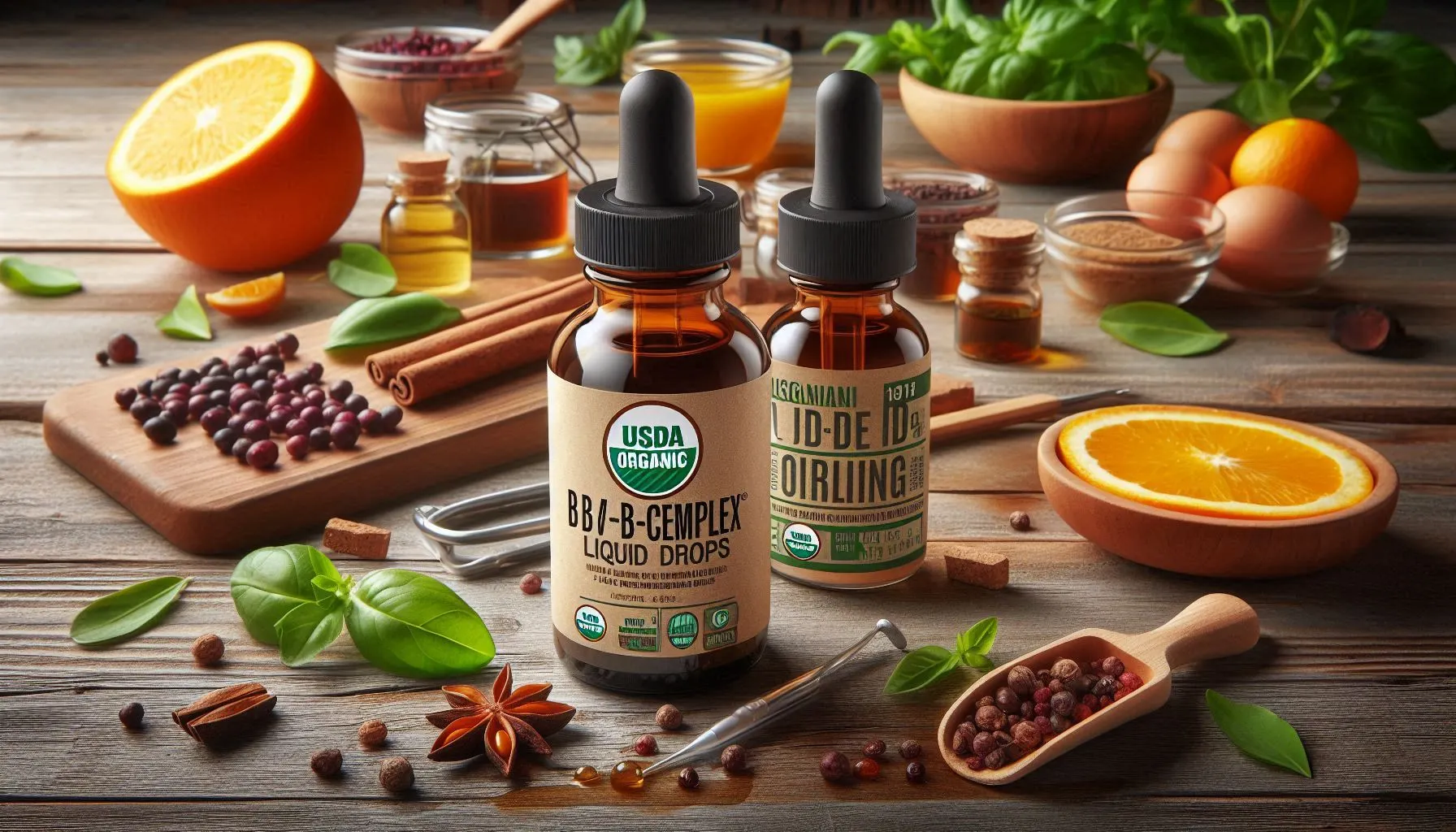 USDA Organic Vitamin B-Complex Liquid Drops