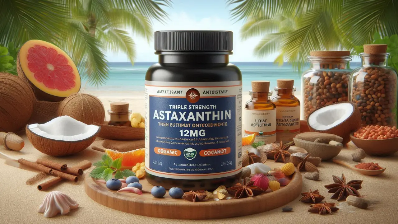 Triple Strength Astaxanthin 12mg with Organic Coconut: The Ultimate Antioxidant Powerhouse