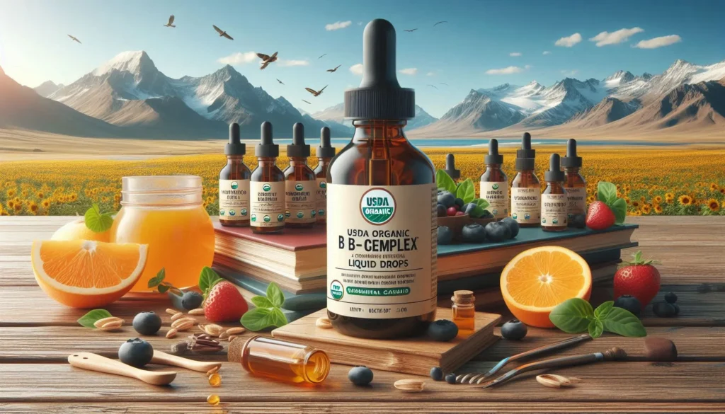 USDA Organic Vitamin B-Complex Liquid Drops
